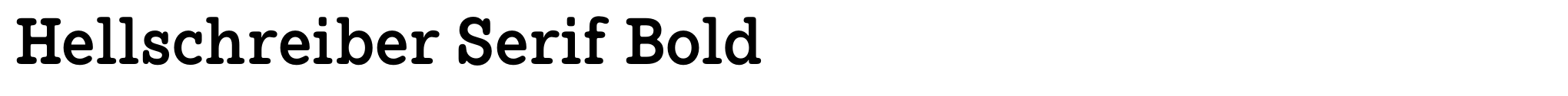 Hellschreiber Serif Bold image